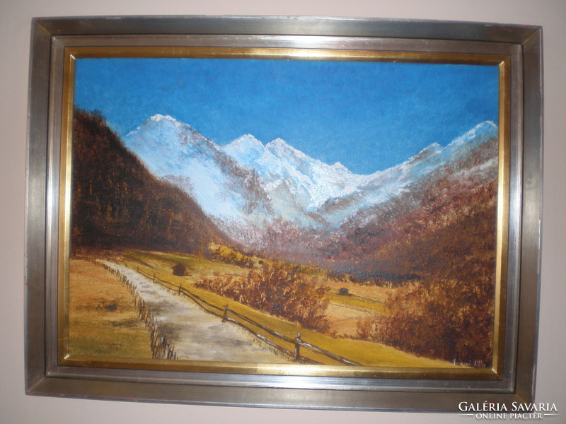 Lilla Losonci 1930- Szentendre painter, Tyrolean souvenir.