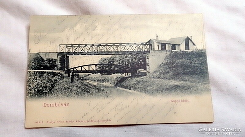 Dombóvár Kapos híd  1906!             123.