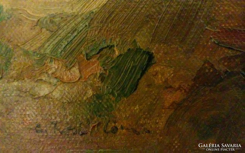 Cs.Lőrinc Farkas oil, canvas painting