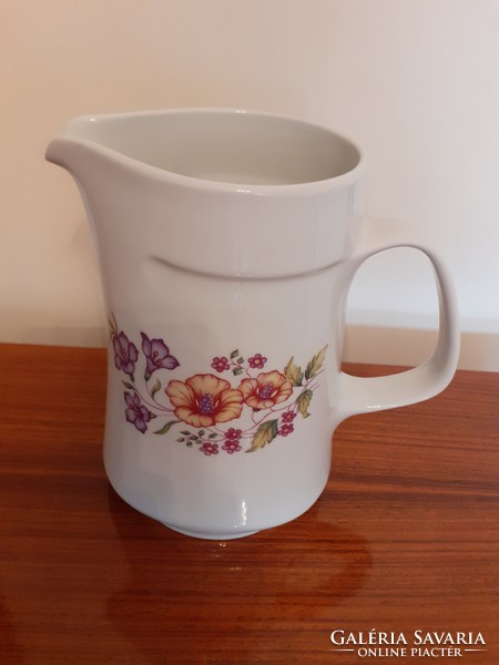 Old lowland porcelain jug retro funnel flower spout 20 cm water jug