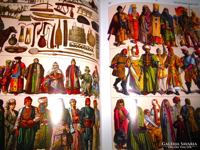 ++++++++Big clothing book - clothing and household items of the peoples of the world until the 19th century