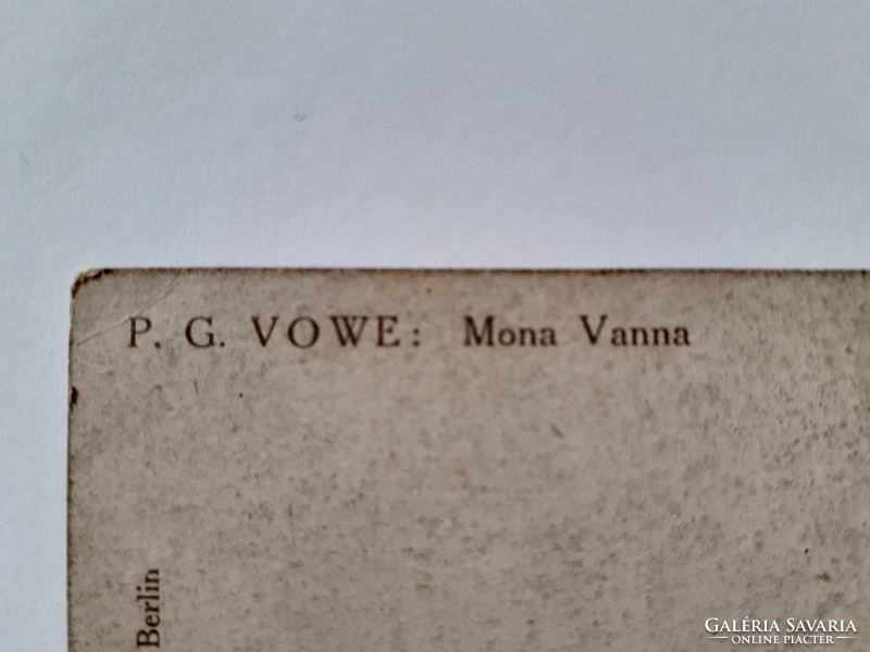 Régi képeslap P.G. Vowe művészlap képes levelezőlap