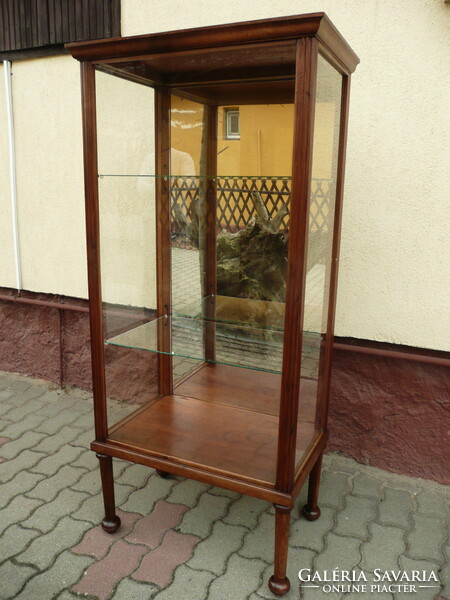 Action! Antique, art nouveau, anti-theft opening from the back, jewelry store presentation mirror display case