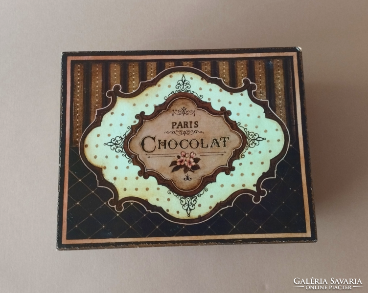 Vintage wooden candy box
