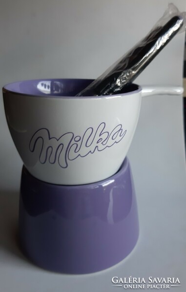 Milka fondue set, in box, limited series