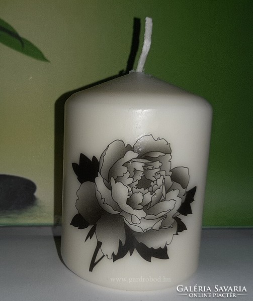 Black rose pattern candle - 15 hours