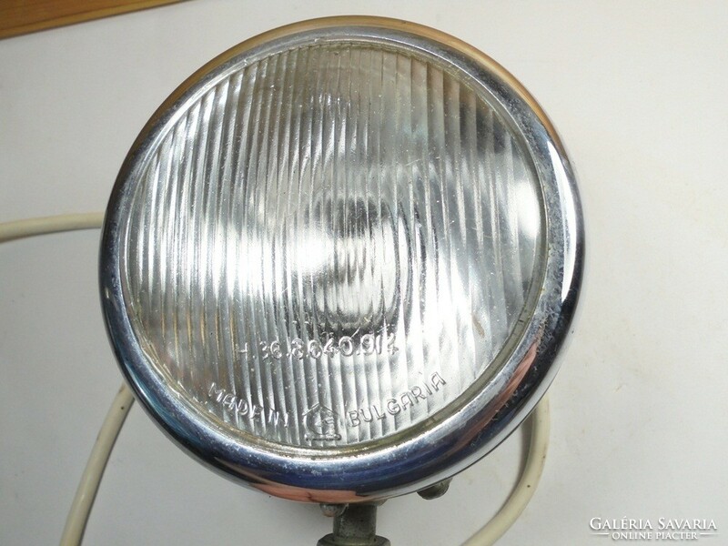 Retro old vintage motorcycle headlight lamp - made in Bulgaria Bulgarian Balkans
