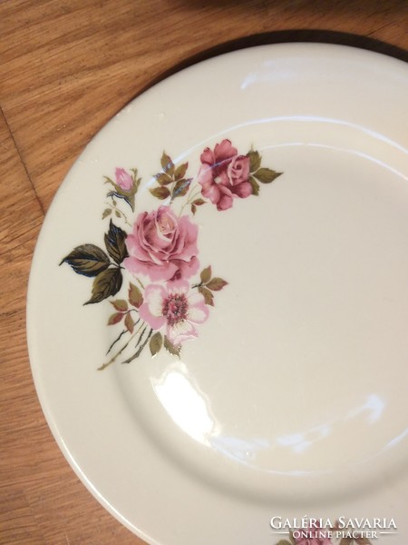 Alföldi porcelán süteményes tányér rózsa mintás 17 cm