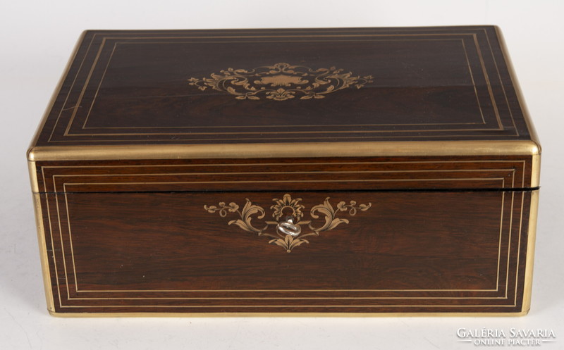 Boulle-style travel writing box