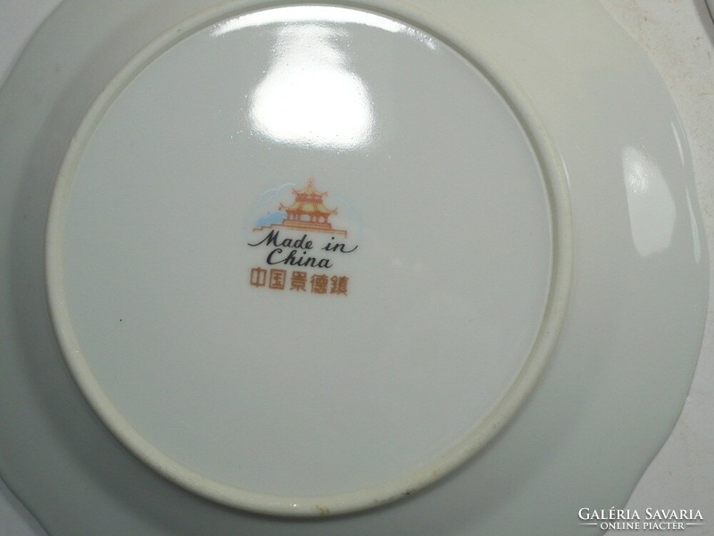 Porcelain flower pattern small plate cake plate 2 pcs