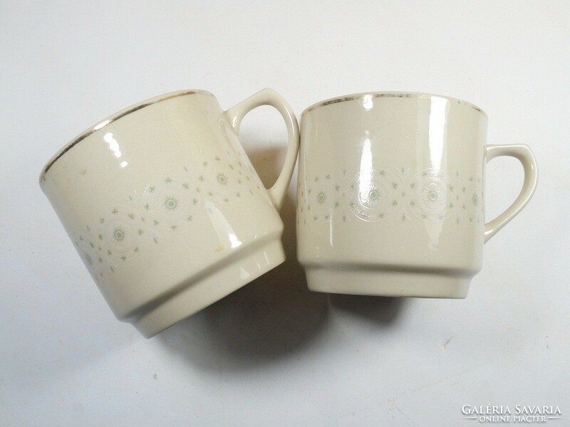 Retro old marked porcelain mug 2 pcs