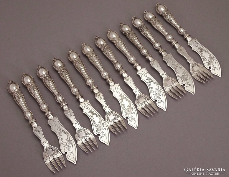Wmf silver-plated, 6-person, fish set