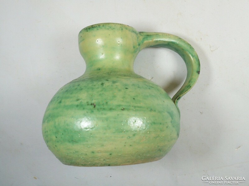 Retro marked craftsman industrial art painted ceramic vase jug pitcher