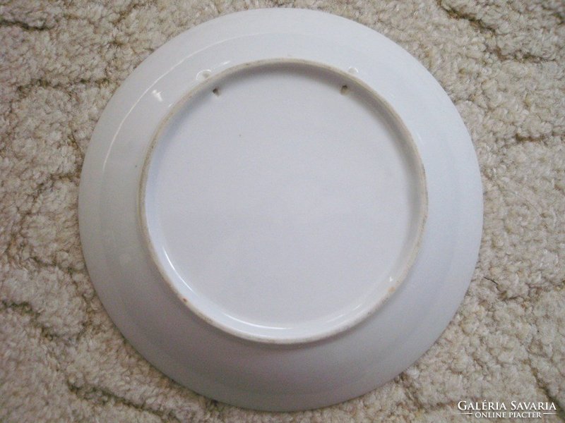 Porcelain wall plate can be hung on the wall wall plate plate - rabbit bunny animal - 16 cm diameter