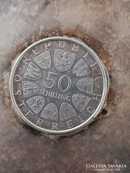 Austrian silver èrmès for 50 schillings