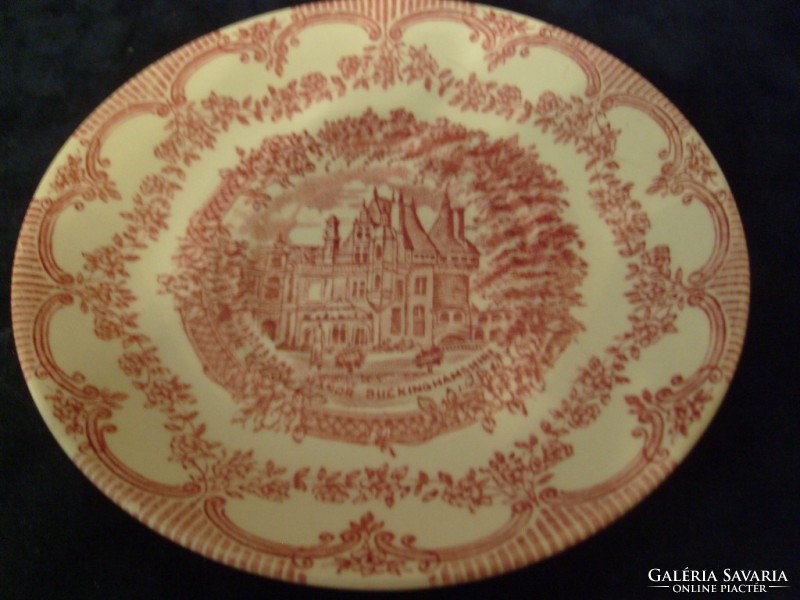 3 db IRONSTONE MÉLYNYOMÁS Angol,buckinghamshire kastélyt ábrázoló tányérok vitrintárgyak  hibátlan
