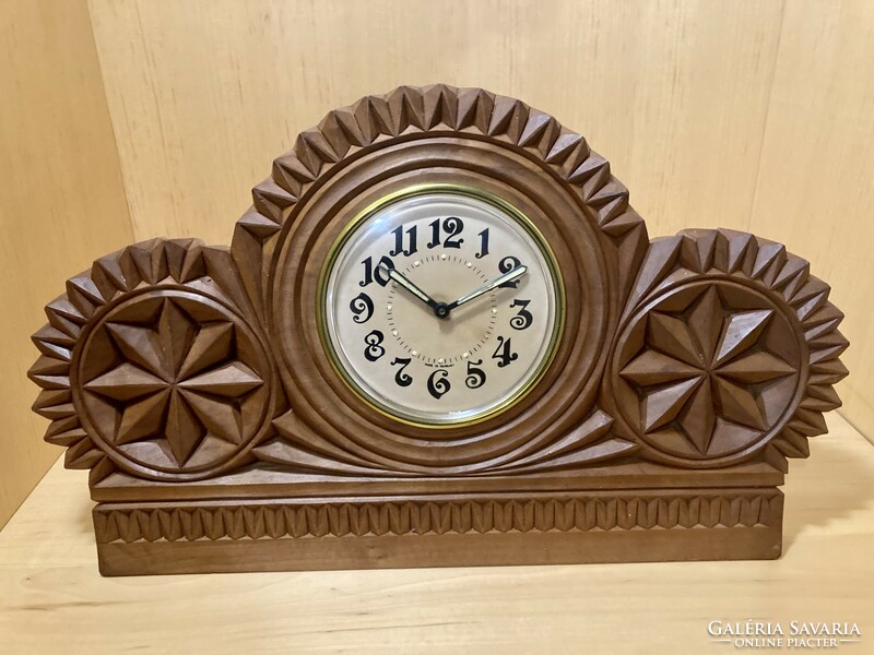 Antique Hungarian carved clock