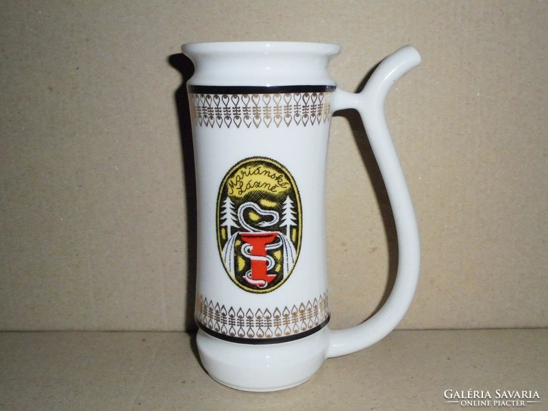 Retro Czechoslovak porcelain mug cure cup - spa souvenir - Mariánské Lázné