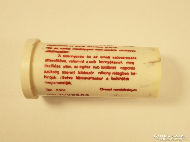 Retro reseptyl-urea wound dressing powder dressing powder box - chinoin manufacturer - from the 1980s