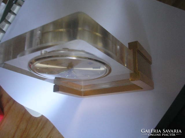 N 35 luxury Japanese rhythm mechanical gilded case accurate table clock rarity
