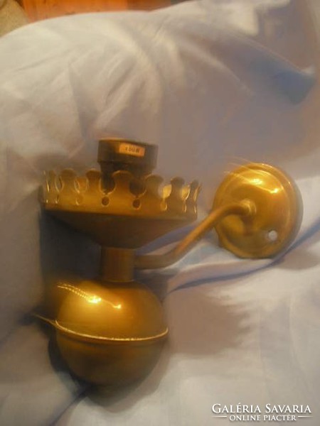 N19 antique working copper wall arm lamp pair rarity for sale together