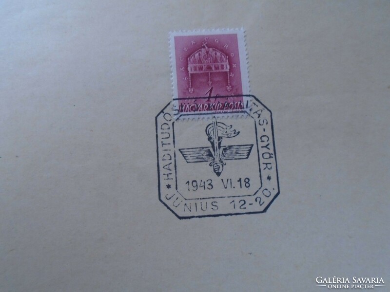 D192475 occasional/advertising stamp war correspondent exhibition in the Vigado 1943