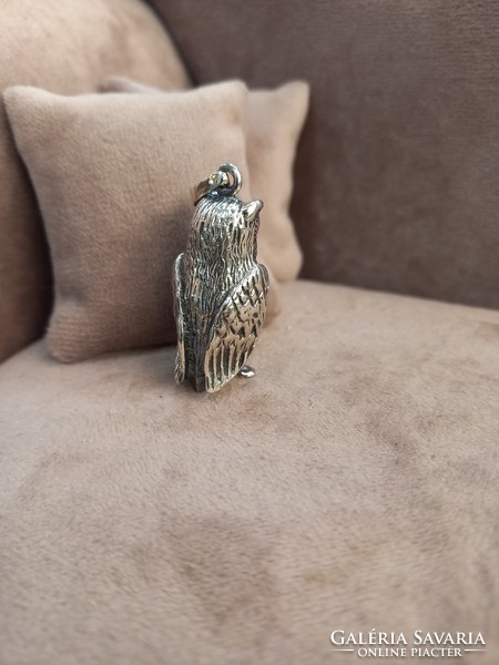 Silver pendant owl