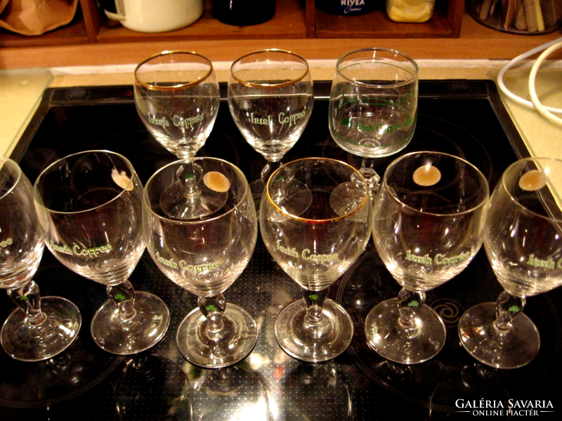 7 Clover irish coffee stemmed glasses