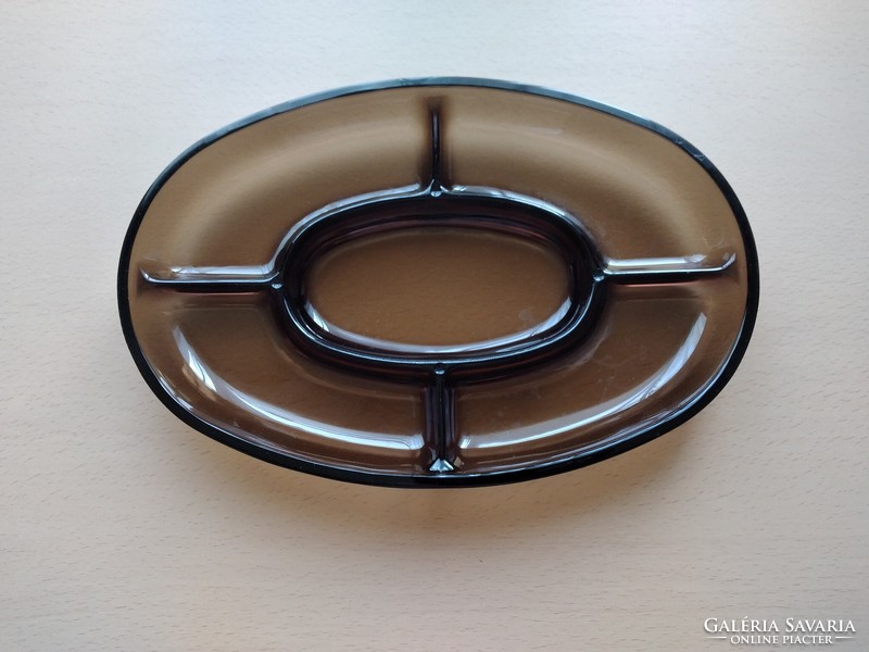 Oval brown glass dispenser