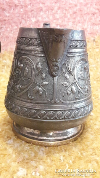 Antique silver-plated Art Nouveau jug set (m3194)