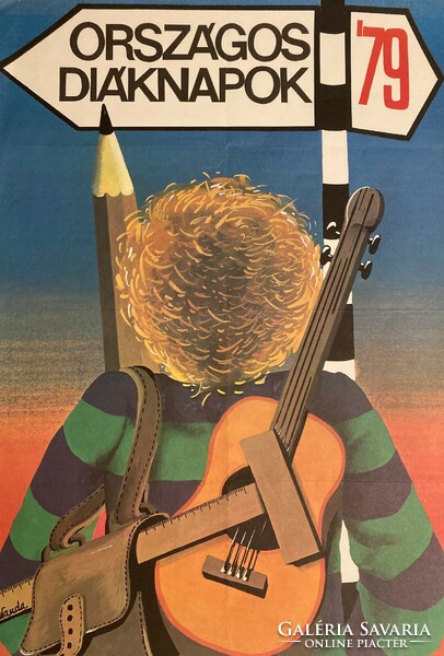 Szyksznian wanda (1948-): national student days 1979 poster, rarity
