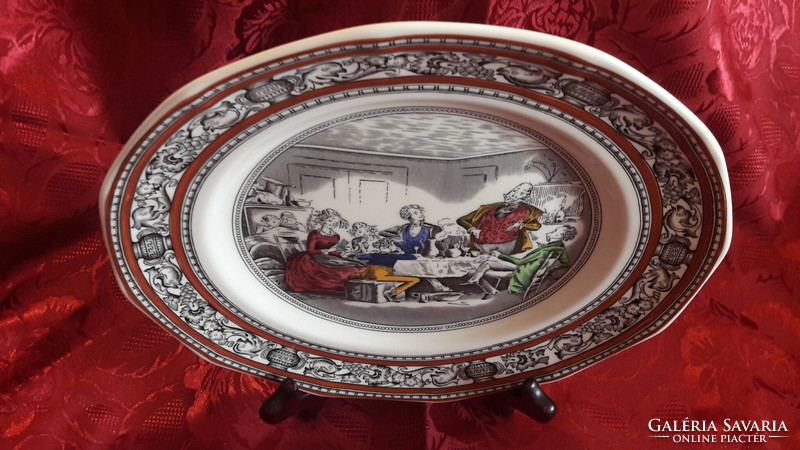 Ritka Charles Dickens porcelán tányér, dísztányér (L3218)
