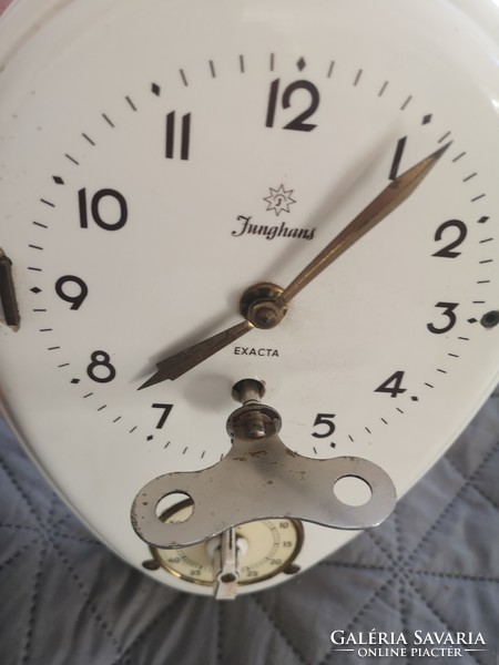 Porcelain wall clock junghans, kitchen chime with timer, baking time! Chef's Hour!