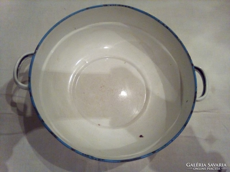 Enamel flower bowl from Budafoki