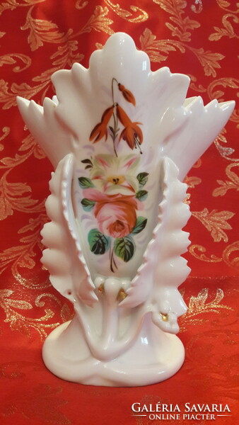 Antik porcelán váza, kandalló váza (L3299)