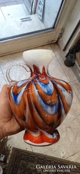 Murano glass vase, jug, height 18 c, flawless.