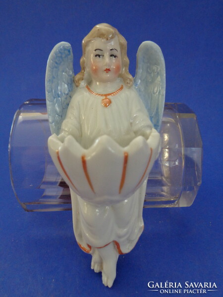 Antique angelic holy water container