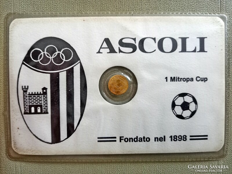 Mini arany érme Ascoli labdarúgó csapat
