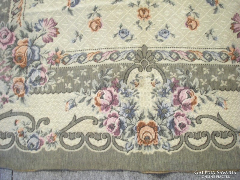 N2 Barokk ritkaság restaurálandó takaró v. falvédő 175 X 130 cm  kb: 130-éves