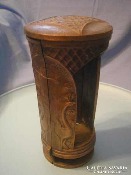 U9 antique bronze peacock urn vase Art Nouveau rarity +1 flower pattern also sold separately