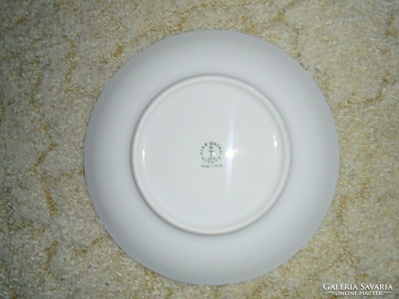 Retro Keletnémet GDR német porcelán tányér - Türingia emlék szuvenír - Lichte porcelán