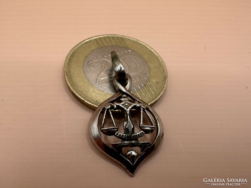 Silver scales pendant