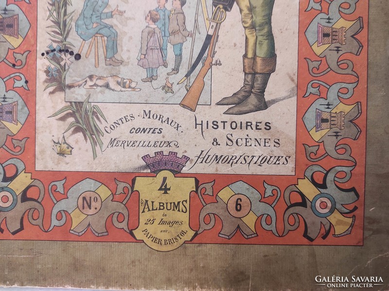 Antik könyv képregény őse szórakoztató vicces rajzos kiadvány Francia nyelvű