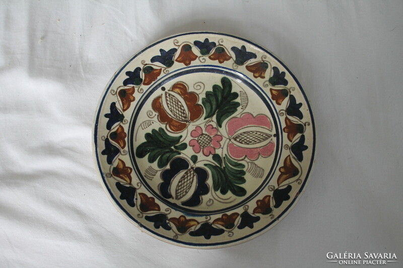 Ethnographic flower pattern bowl.