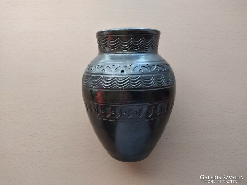 Black ceramic vase from Mohács