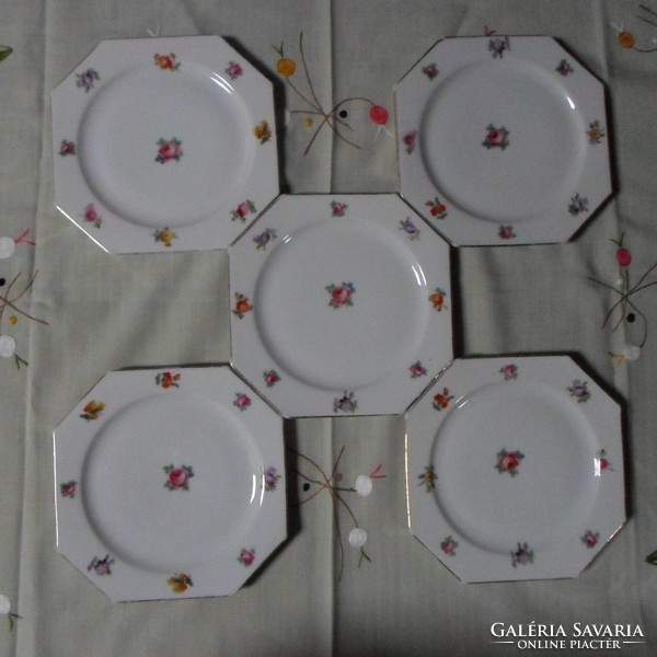 Bavaria schumann floral cake plates (German porcelain)