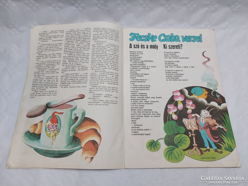 Old newspaper drummer May 1977 retro children's magazine