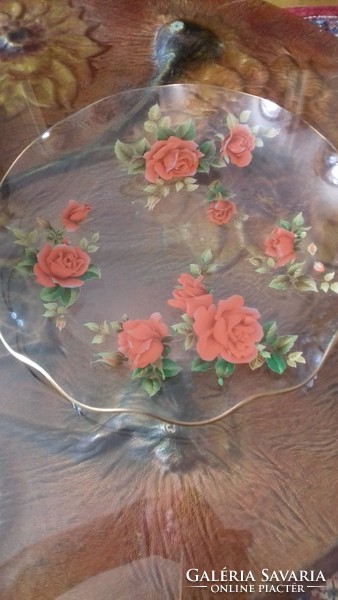 25 and 17 cm beautiful glass serving bowls are a rarity! XX