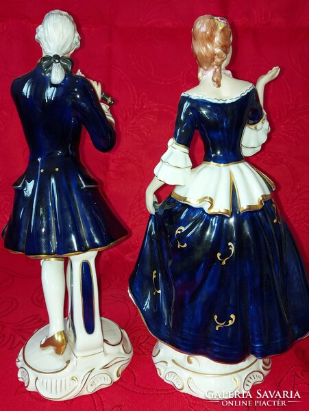 Royal Dux rokokó páros figurák