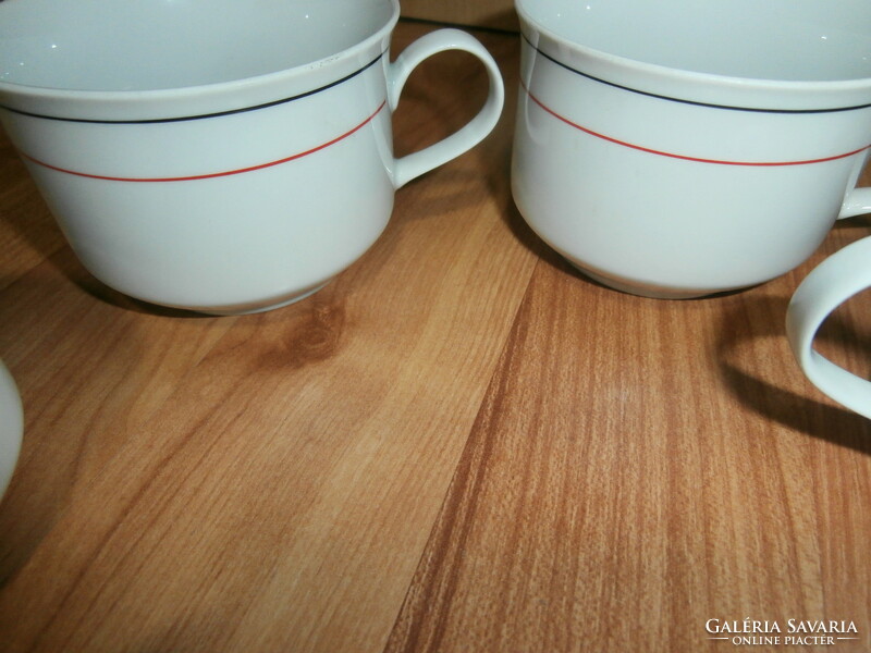 Alföldi csészék fekete-piros csíkkal
